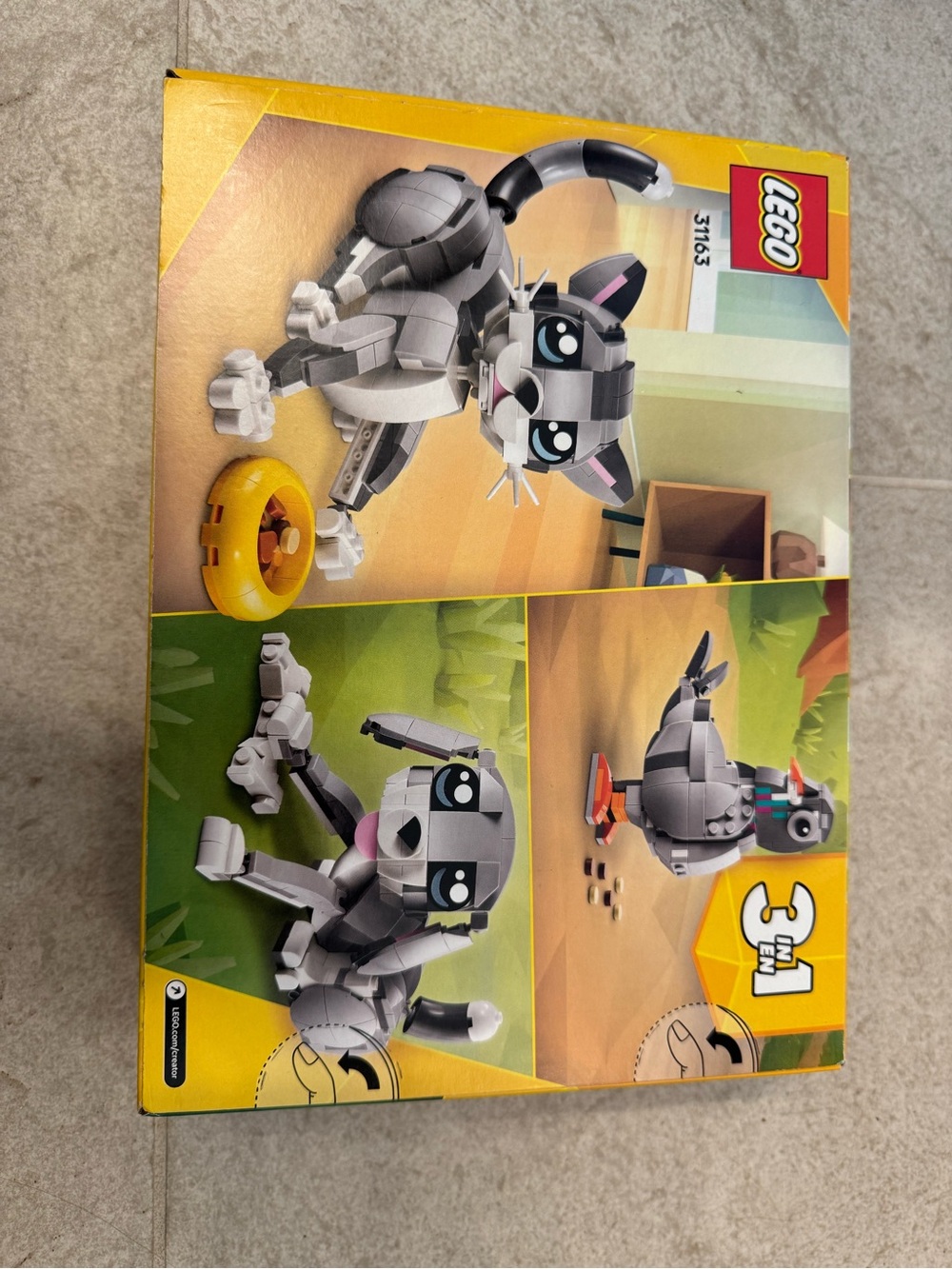New Lego Creator Playful Cat Pigeon Dog Building Set 3 in 1 toy - Picture 3 of 5